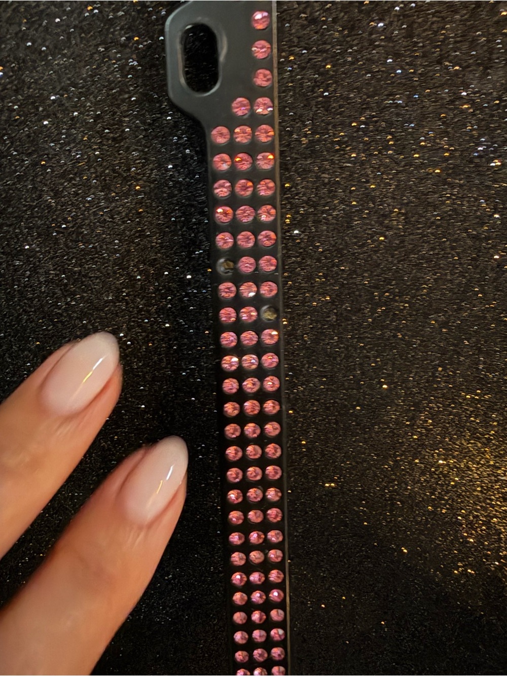 Pink Rhinestone License Plate Cover - Picture 4 of 5
